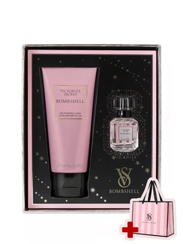 Подарунковий набір (парфум та лосьон для тіла) Victoria's Secret Bombshell Mini Fragrance Duo Gift Set + Подарунковий пакет 25160696