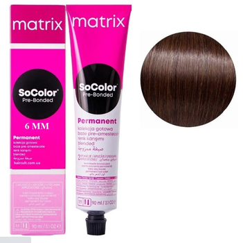 Крем-краска Matrix SoColor Pre-Bonded Cream Permanent №6MM Мокка-мокка темный блондин 90 мл (26549WB)