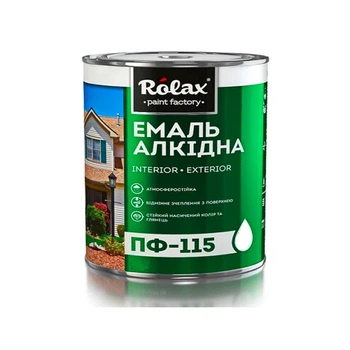 Эмаль алкидная ПФ-115 Ролакс темно-серая 2.8 кг