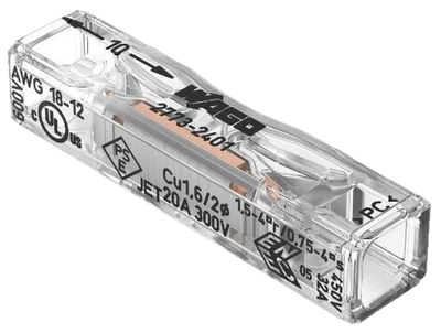 Клема Wago 2773-2401/20 2 x 0.75-4 мм2 32 A 20 шт (4050822732425)