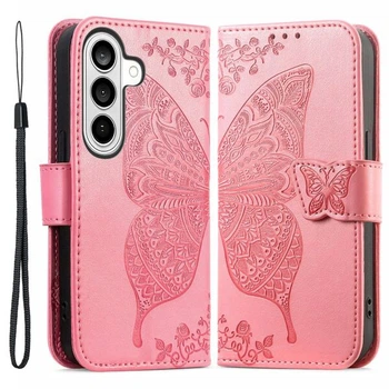 Чехол-книжка с рисунком UniCase Butterfly Pattern для Samsung Galaxy A37 (A376) - Pink