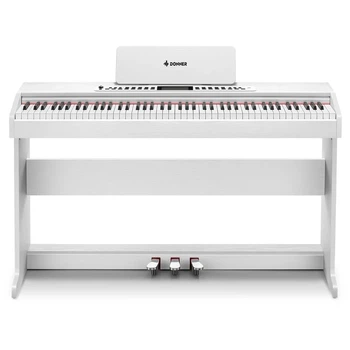 Цифровое пианино Donner DDP-95 WH (стойка, 3 педали, пюпитр, блок питания)