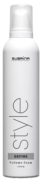 Piana dodająca objętość włosom Subrina Professional Style Define Volume Foam 300 ml (4260446014764)