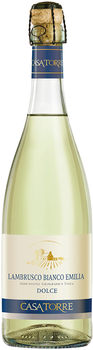 Вино ігристе Casa Torre Lambrusco Bianco Emilia біле напівсолодке IGT 0.75 л (8001929316380)