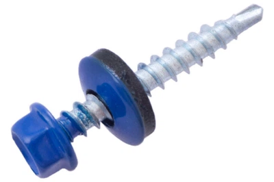 Саморіз покрівельний Apro 4.8 x 35 мм RAL 5005 (50 шт.) (SDS48355005)