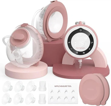 Двойной портативный электрический молокоотсос Momcozy V1 Pro Cozy Red