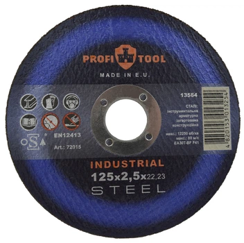 Круг отрезной по металлу PROFITOOL INDUSTRIAL 125х2,5х22,2 мм (72015)