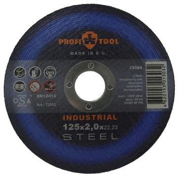 Круг отрезной по металлу PROFITOOL INDUSTRIAL 125х2,0х22,2 мм (72012)