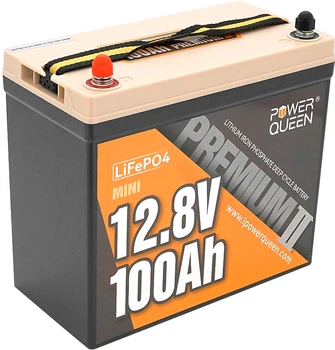 Аккумуляторная батарея Power Queen Mini 12.8V 100Ah LiFePO4 (YT45157)