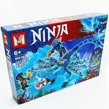 Конструктор NINJA Водяной дракон Джея – Мастер Кружитцу 397 деталей Нинзя MG382