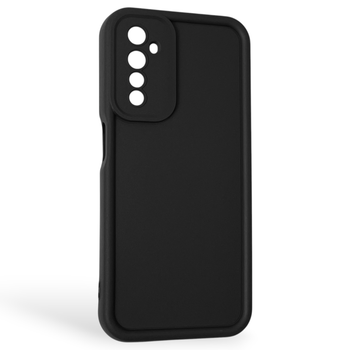 Чехол силиконовый Soft Touch для Realme 6 черный (Полная защита камеры)
