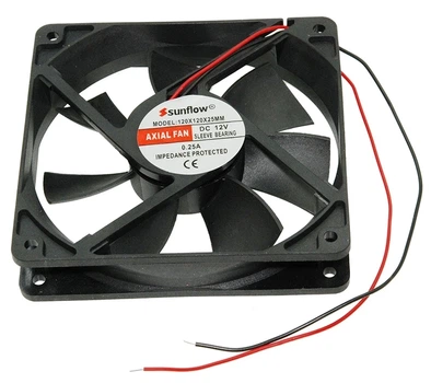 Вентилятор для сварочного аппарата 12V, 120×120×25 мм, МЦ=106 мм (св012)
