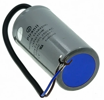 Конденсатор 500 мкФ (50×103 мм, пусковой 250VAC 50Hz, провода) (кон353))