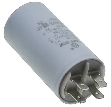 Конденсатор 16 мкФ (35×65 мм, клеммы + винт, HY2 CBB-60M) (кон009))