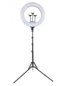 Кольцевая LED лампа RL-14 36 Вт 36см 220V с креплением для телефонов, регулировкой температур и пультом управления