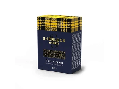 Чай фасований чорний Sherlock Secrets 100г Pure Ceylon