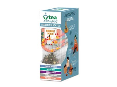 Чай пакетований чорний Tea Moments Assorted Black tea кадді - пакет 33,6г 15 пакетиків
