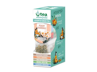 Чай пакетований зелений Tea Moments Assorted Green tea кадді - пакет 33,6г 15 пакетиків