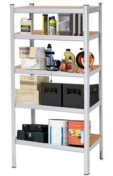 Стелаж металевий Springos HA5260 з 5 полицями до гаража підвалу 150 x 75 x 30 см (5907719476292)