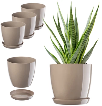 Doniczka z podstawką Kadax Agen K10582 3 szt