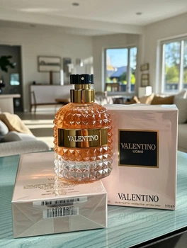 Парфуми Valentino Uomo чоловічі, фужерно-шкіряний аромат лісовий горіх, кава, шоколад, теплий шлейф і висока стійкість