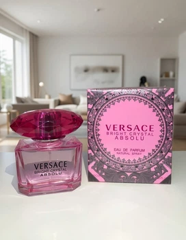 Парфумы Versace Bright Crystal Absolu женские, цветочно-фруктовый аромат гранат, пион, мускус, яркий шлейф и стойкость