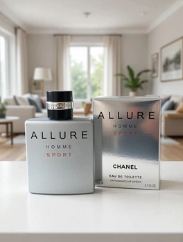 Chanel Allure Homme Sport парфуми чоловічі, свіжий деревно-пряний аромат: морські ноти, кедр, ваніль, альдегіди