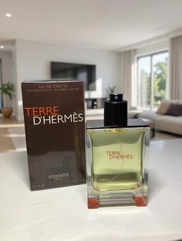 Terre d’Hermès парфуми чоловічі, стійкий цитрусово-деревний шлейф: апельсин, ветівер, кедр, пряні ноти