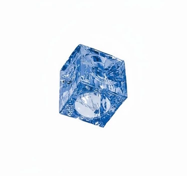 Плафон декоративний скляний CUBE35-BL блакитний