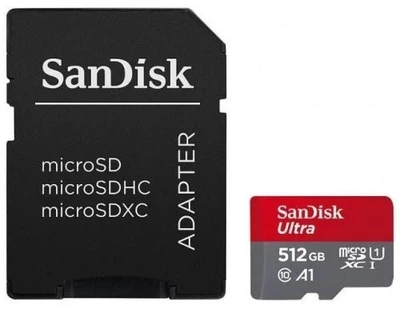 Карта памяти microSDXC, 512Gb, Ultra SanDisk (2000003386277)