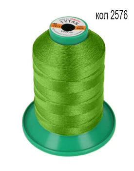 Нитки TYTAN 40/1000м колір зелений 2576 (1шт)