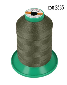 Нитки TYTAN 40/1000м цвет хаки 2585 (1шт)