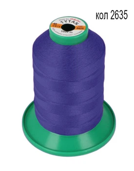 Нитки TYTAN 40/1000м колір синій 2635 (1шт)