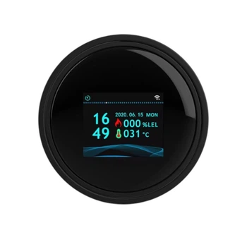 Умный Wi-Fi датчик газа Tuya с LCD-дисплеем (USB питание)