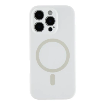 Чохол Premium Glow Silicone Case Full Camera with Magsafe для iPhone 16 Pro Max White