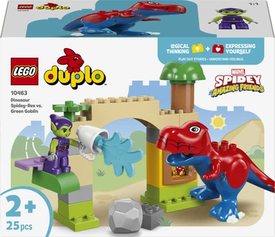 Конструктор LEGO DUPLO Disney Динозавр Spidey-Rex проти Зеленого Гобліна 25 деталей (10463)