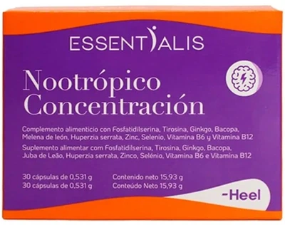 Дієтична добавка Heel Essentialis Nootropic Focus 30 капсул (8429949195943)