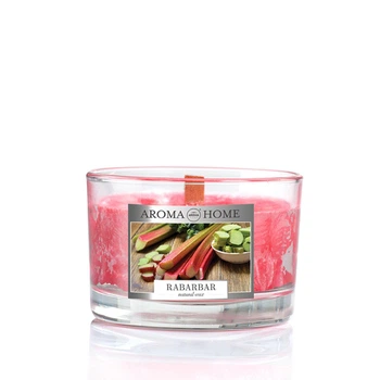Свічка ароматична Aroma Home Natural Waxes Candle 115g - Rhubard