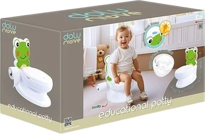 Nocnik Dolu Żabka edukacyjny z efektami dźwiękowymi i świetlnymi Biały (8690089172382)