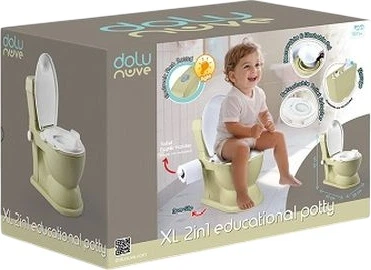 Nocnik Dolu XL edukacyjny 2 w 1 Oliwkowy (8690089175635)