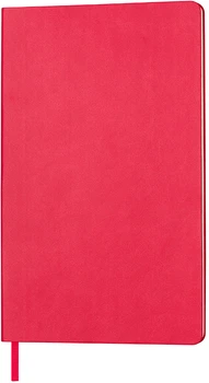 Записная книга Thinkme Audrey 13 х 21 см 128 страниц в линейку Красная (3609374901264) (TM21222/08)