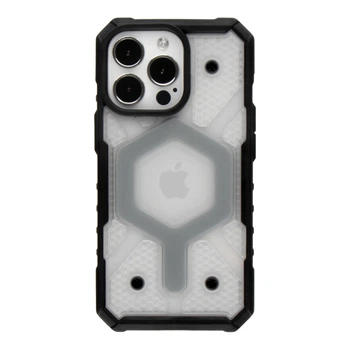 Чохол Premium TPU+PC ArmorHex Magnetic Case для iPhone 13 Pro Transparent Grey