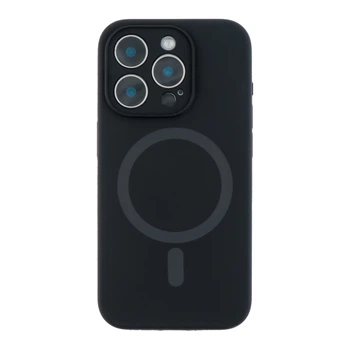 Чохол Premium Glow Silicone Case Full Camera with Magsafe для iPhone 15 Pro Black