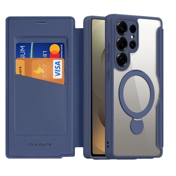 Протиударний Чохол-книжка Dux Ducis Skin X Pro with MagSafe для Samsung Galaxy S25 Ultra 5G (S938) Blue