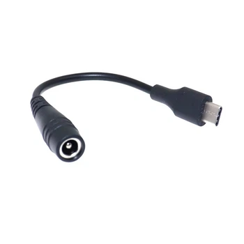 Кабель живлення перехідник Alitek USB TYPE-C Male - DC 5.5 х 2.1мм Female, 16 см (48924)