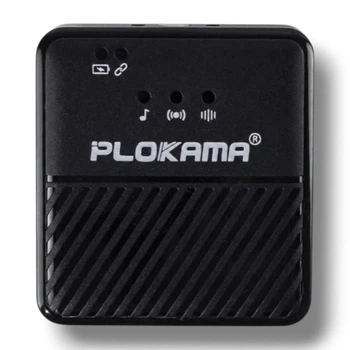 Беспроводной петличный микрофон PLOKAMA VM-60, 2 канала, ENC, Reverb, до 15 часов работы, чёрный