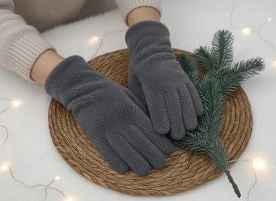 Рукавички жіночі трикотажні ангора сенсорні 389136 One size Сині
