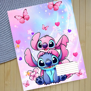 Тетрадь Стич Stitch 18 листов клетка 02