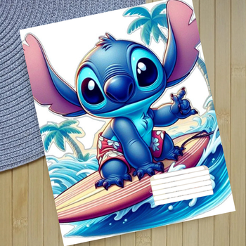 Тетрадь Стич Stitch 18 листов клетка 14