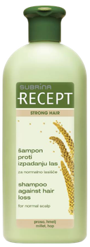Шампунь для волосся Subrina Professional Recept Strong проти випадіння 400 мл (3838980522130)
